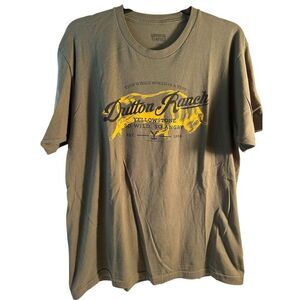 American Class Yellowstone Dutton ranch t-shirt large green